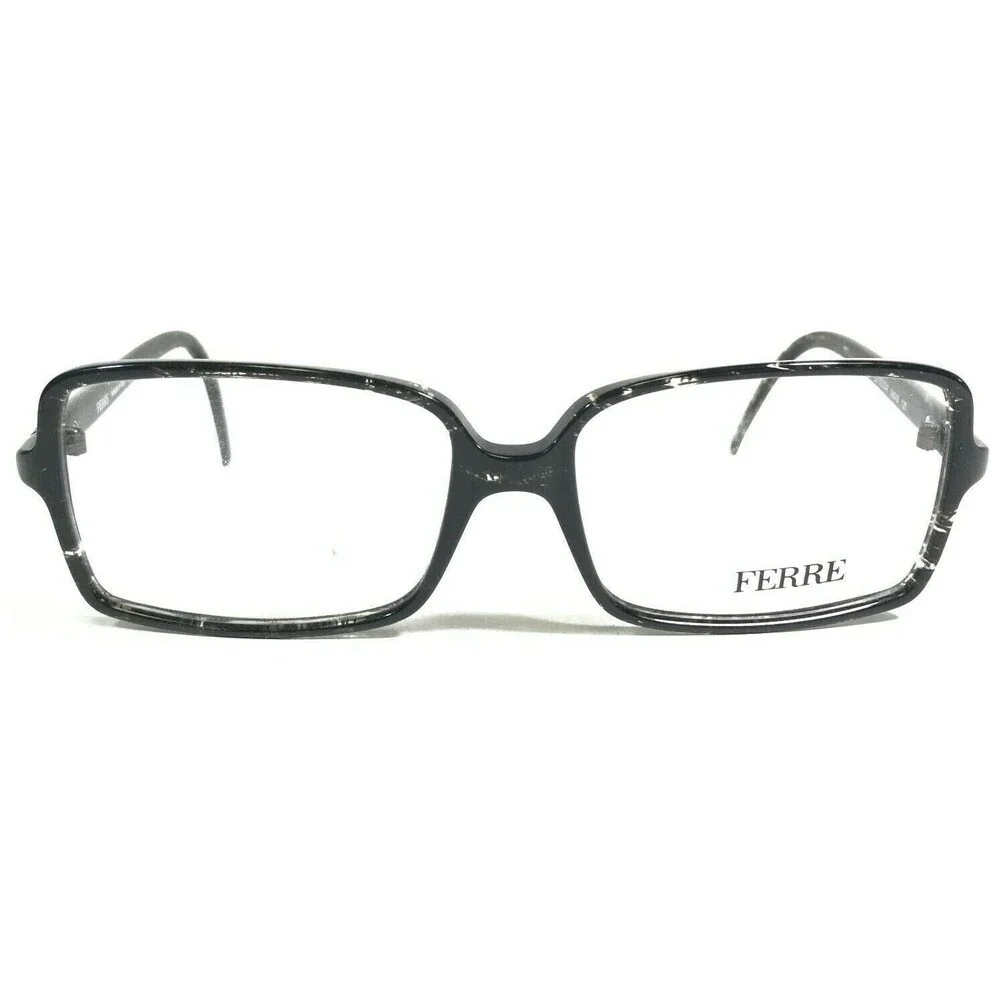 Gianfranco Ferre GF05304 Eyeglasses Frames Marble Black Clear Square 54-16-125 - Picture 2 of 10